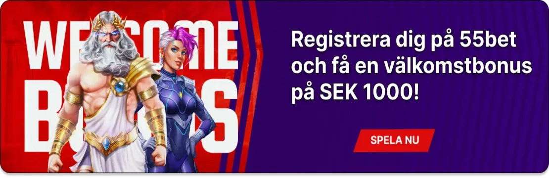 55 bet sverige